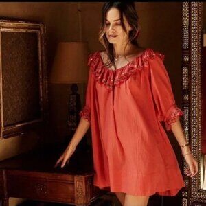 Doen Chateau Nightgown in Pink Stawberry (XS)